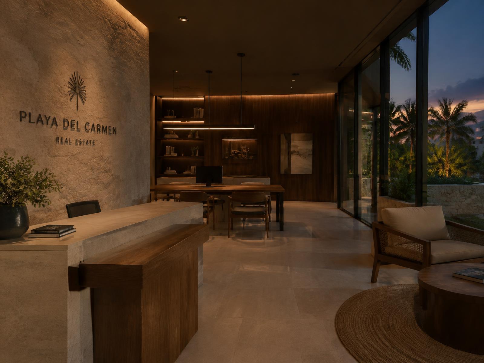 Real estate agency interior